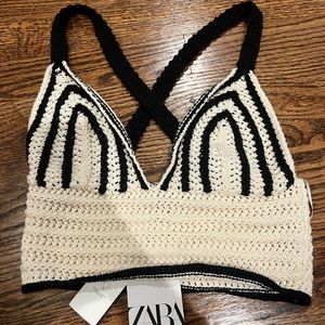 Zara crochet top